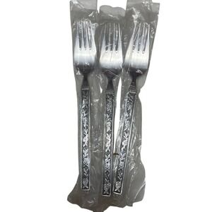 Interpur Stainless Steel Cutlery Forks  (3) Vintage NEW Japan 1970's